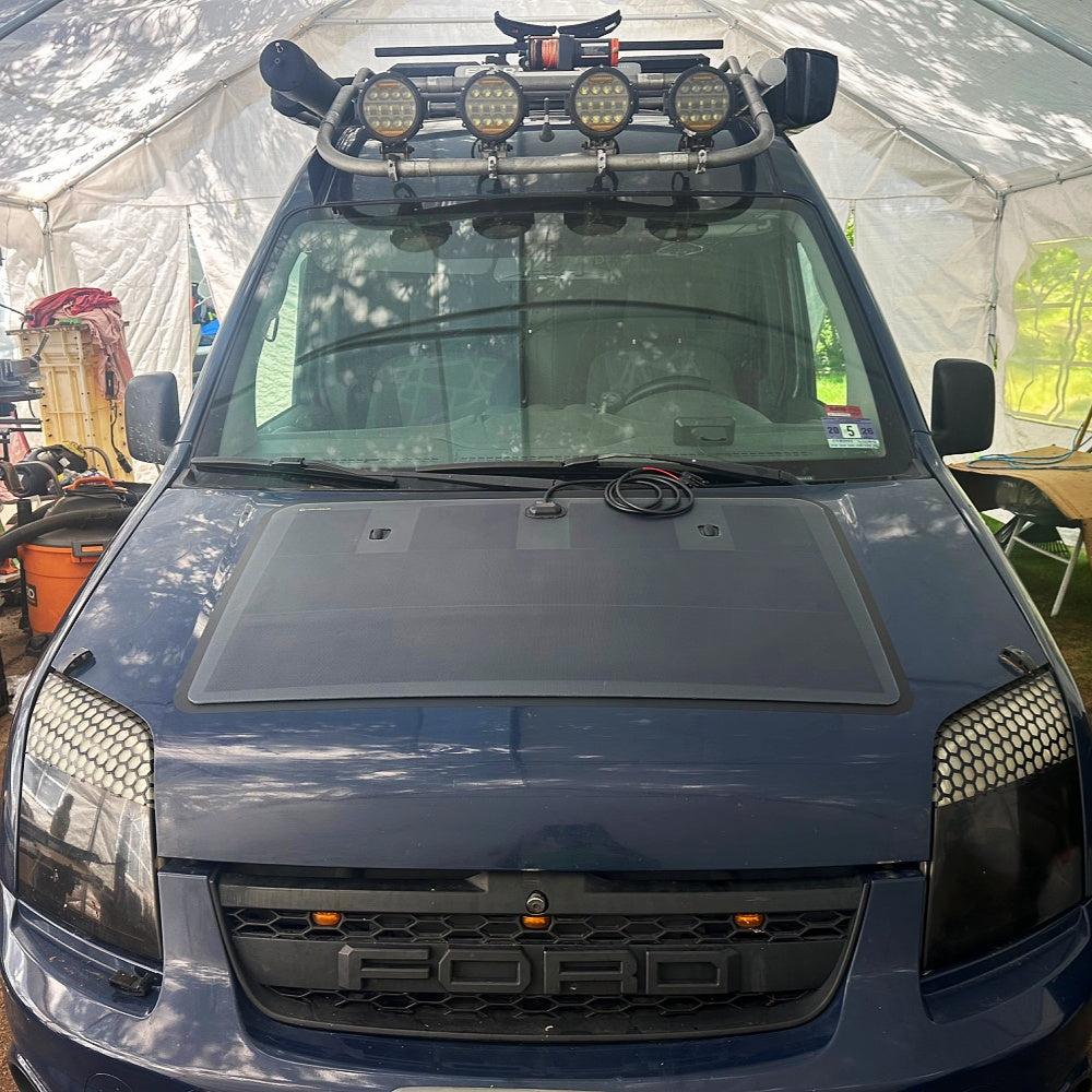 Ford Transit Connect 1st Gen (2002-2013) Lensun 110W Hood Solar Panel