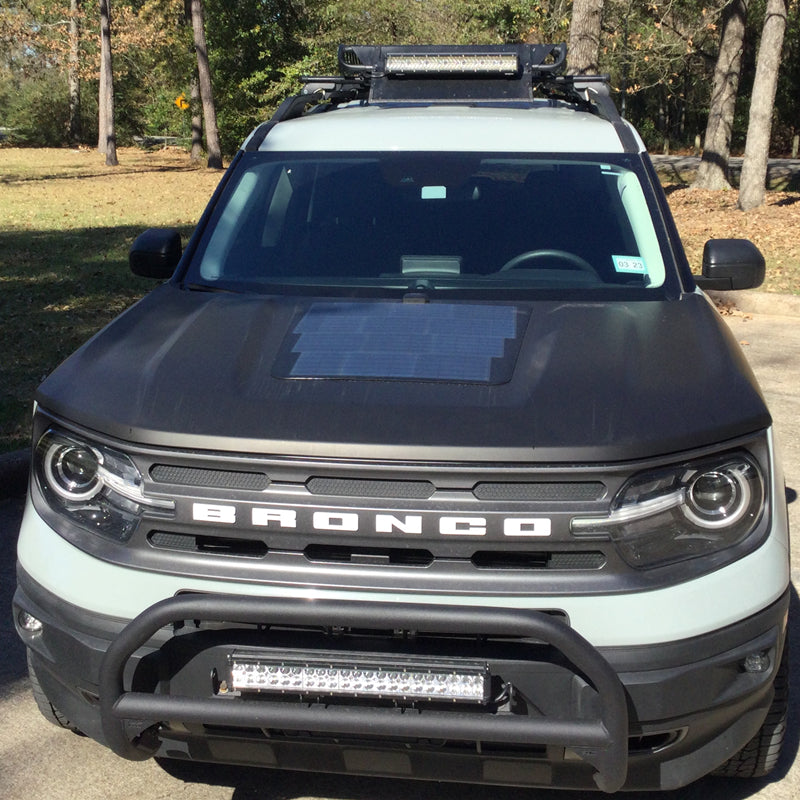 Ford Bronco Sport (2021-Present) Lensun 65W Hood Flexible Solar Panel