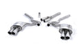 Ford Mustang 2.3 (S550 Fastback) - Resonated (Quieter) Cat-Back Exhaust System with GT-90 Polished Trims (For Roush Valance)