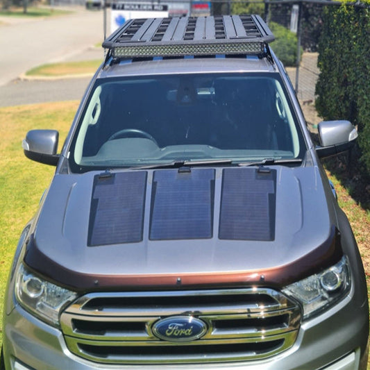 Ford Ranger T6 PX (2015-2022) Lensun 115W Bonnet Flexible Solar Panel