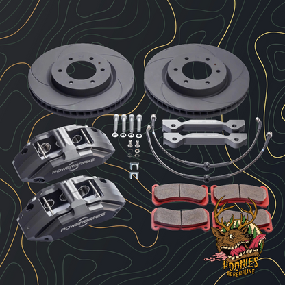 Powerbrake X-Line Big Brake Kit - Stage 1 - Jeep Wrangler 2007-2018