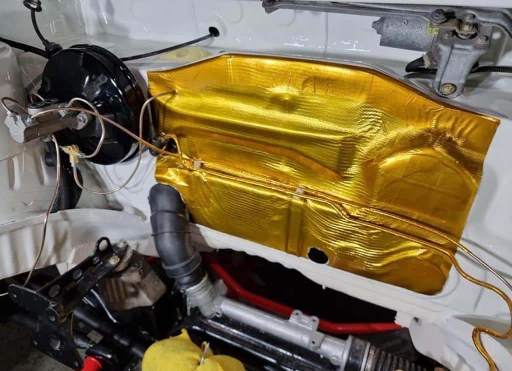 Funk Motorsport Adhesive Reflective Gold Heat Blanket – Engine Bay Heat Barrier