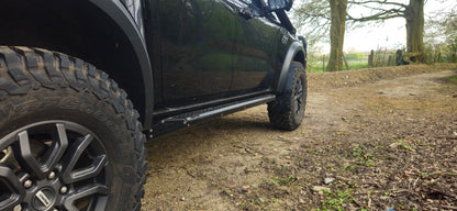 Hoonies Adrenaline Adjustable Rock Sliders – Ford Ranger Raptor (Next-Gen 2022+) – Heavy Duty Chassis-Mounted Protection
