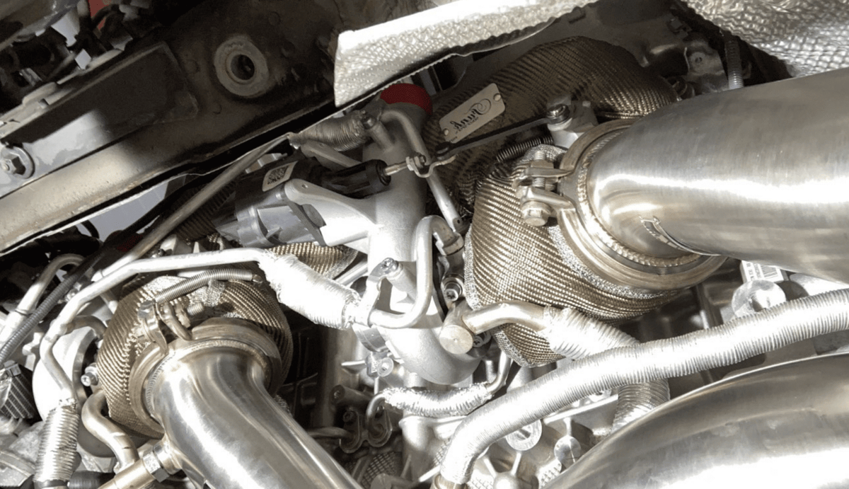 Funk Motorsport F87 BMW M2 Competition Turbo Blanket – S55 Turbo Heat Shield