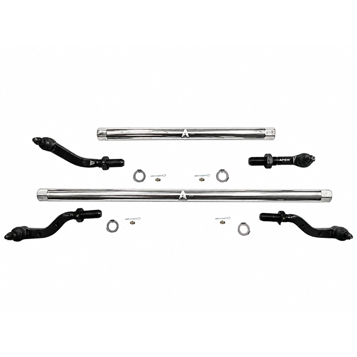 Apex Chassis KIT125 2.5 Ton ProLock Steering Kit Polished Aluminium for Jeep Wrangler JL and Gladiator JT
