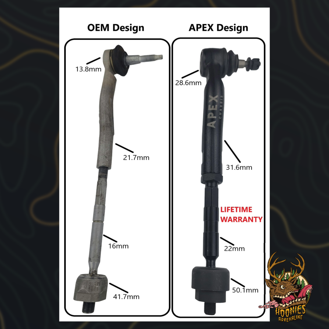 Apex Chassis - Upgraded Next-Gen Ford Ranger Raptor Tie Rod Kit