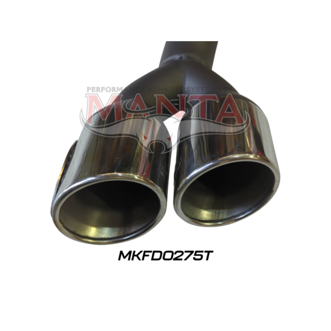 Manta Performance - Ford Ranger Next Gen T6.2 V6 3.0L 2022+ Twin Side Tipped Exit Exhaust (with DPF)