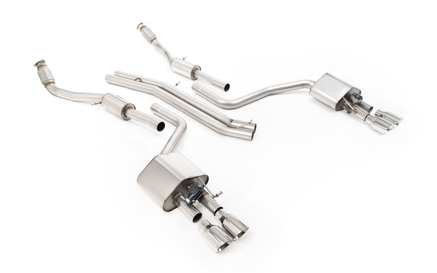 Audi S8 D4 Quattro - Non-Resonated Cat-Back Exhaust System