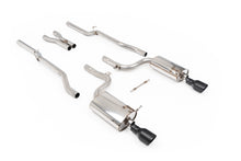 Audi S4 B6 - Non-Resonated (Louder) Cat-Back Exhaust System with GT-100 Cerakote Black Trims