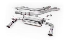 Non-Resonated (Louder) Race Cat-Back Exhaust System with Polished GT-90 Trims