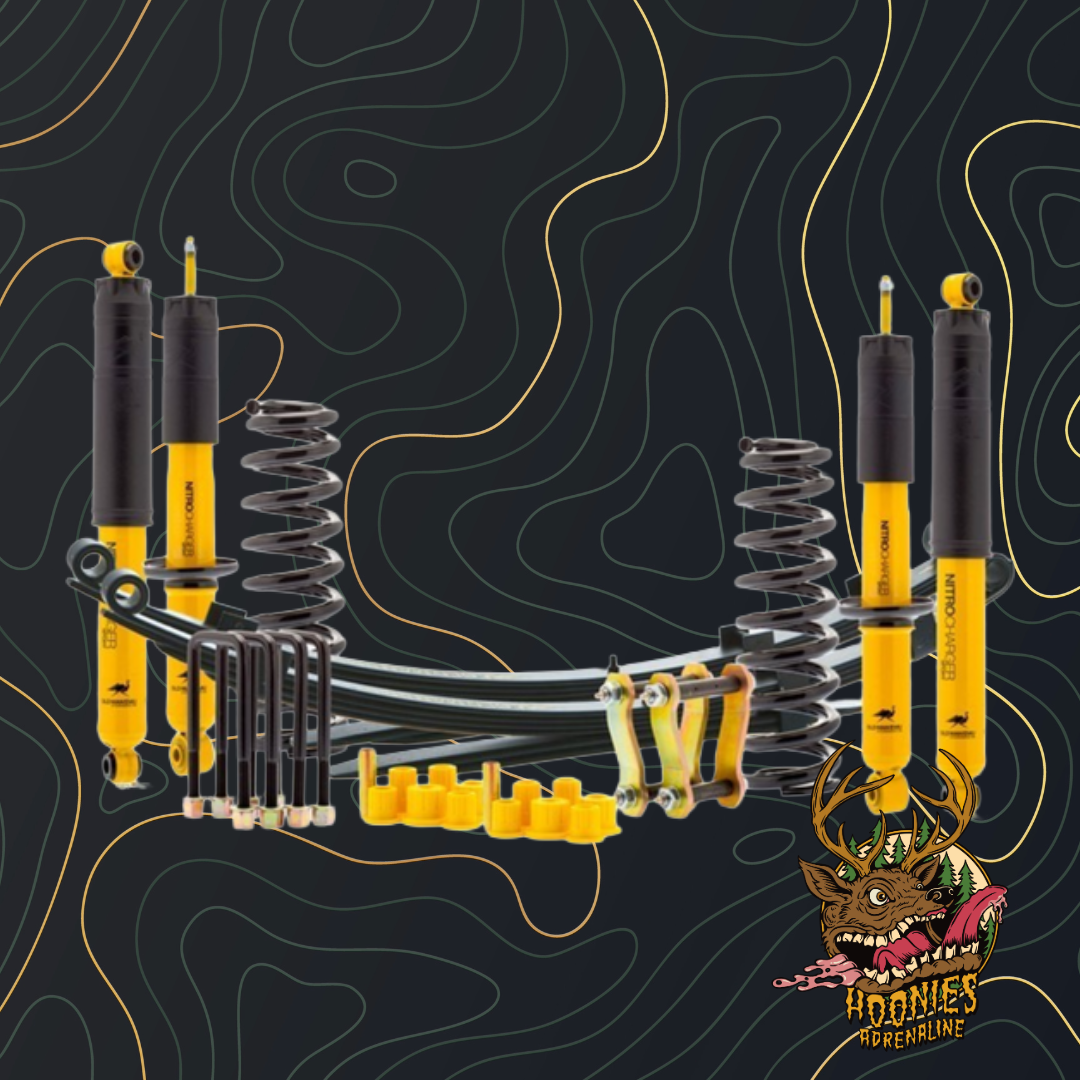 ARB Ford Ranger Mk7 2019-2022 Old Man Emu Nitrocharger Suspension Kit Front Bar & Winch, Medium Rear Load, 45mm Lift