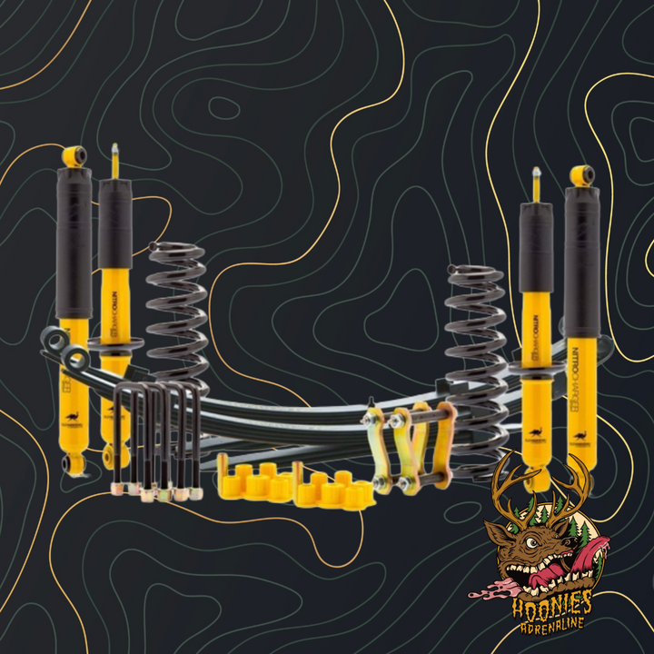 ARB Ford Ranger Mk7 2019-2022 Old Man Emu Nitrocharger Suspension Kit Front Bar & Winch, Medium Rear Load, 45mm Lift