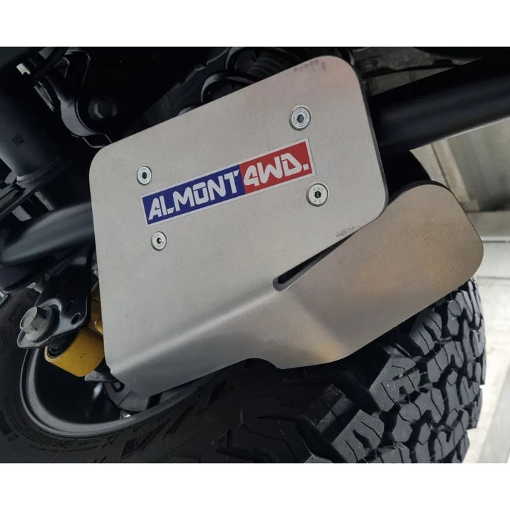 Almont Ford Bronco Wildtrak and Badlands 2023+ Rear Shock Skid Plates (Pair)