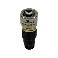 APEX high flow chuck threaded onto a Schrader valve
