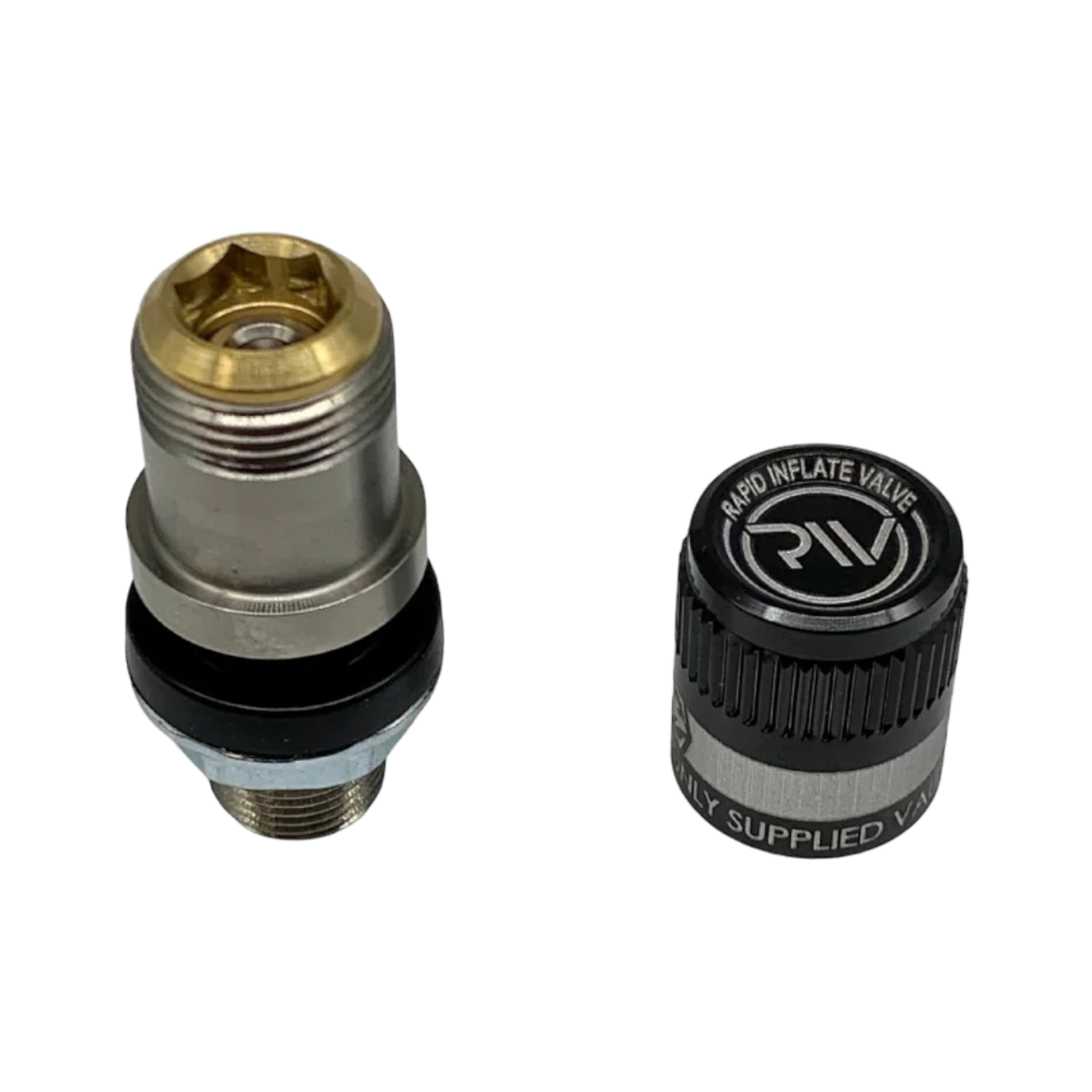 APEX RIV valve set with the included RIV screw-on chuck