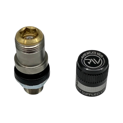 APEX RIV valve set with the included RIV screw-on chuck