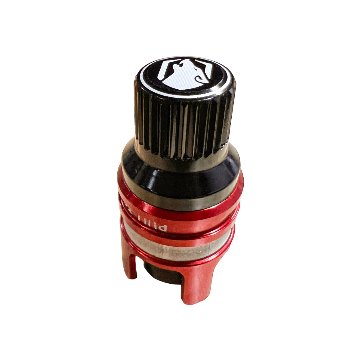 APEX RCV Schrader cap shown fitted to the valve