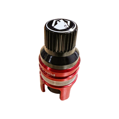 APEX RCV Schrader cap shown fitted to the valve