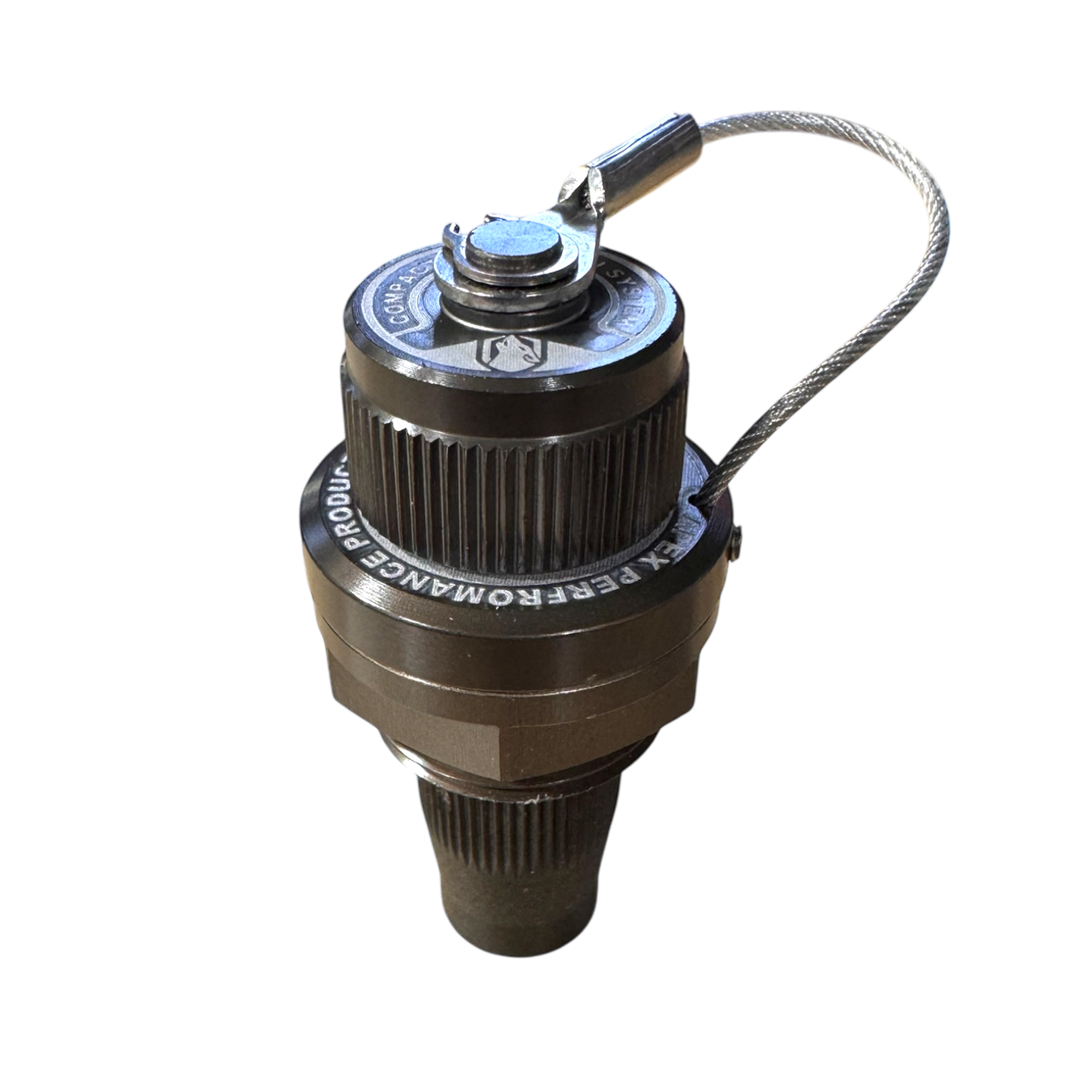 APEX Design USA flush panel mount fitting for 3/8 inch braided air line