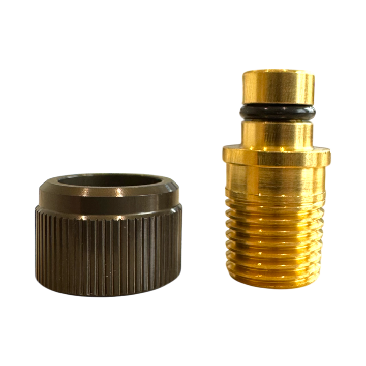 APEX Design USA 3/8 Swivel to 1/4 NPT Male with Cover Nut
