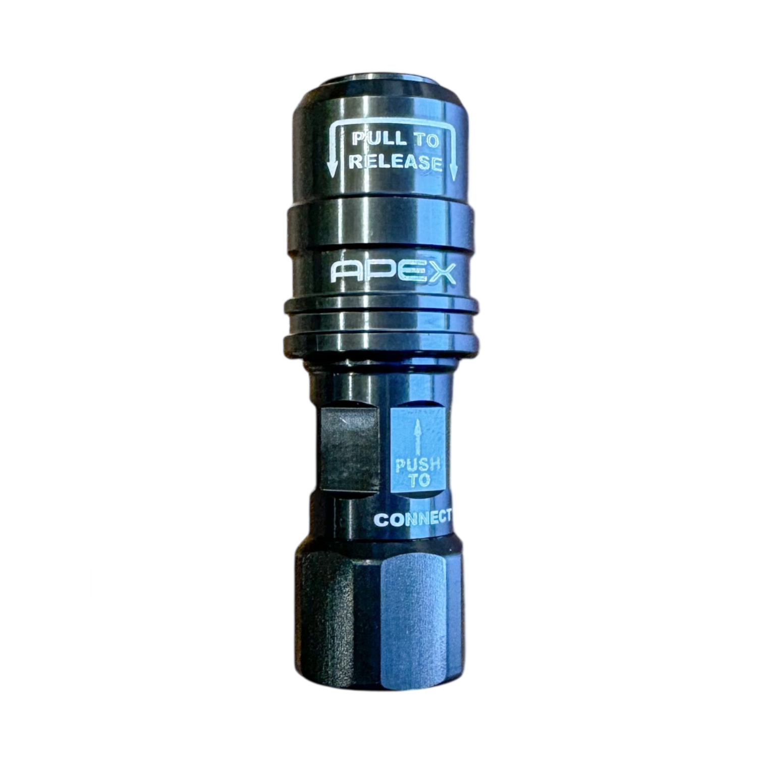 APEX Design USA high flow push-on chuck with quarter inch NPT female thread