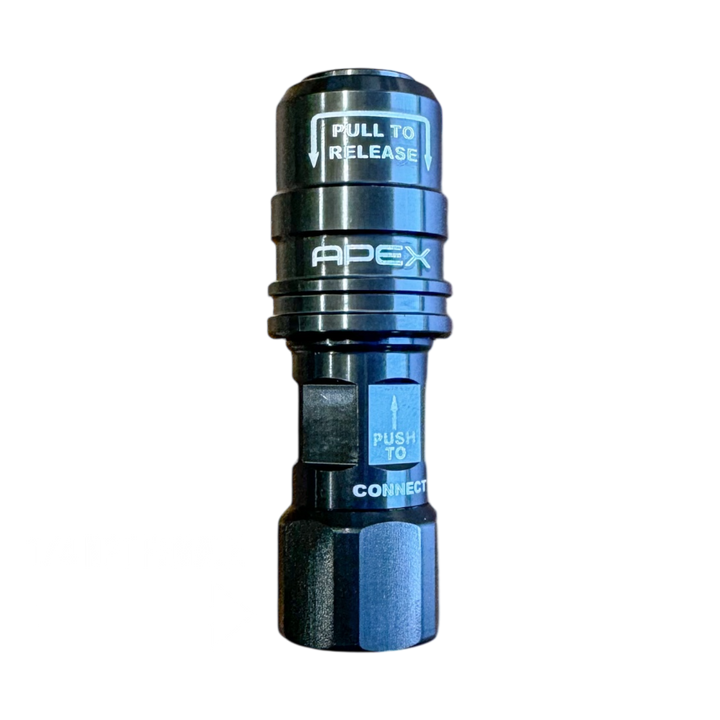 APEX Design USA High Flow Push-On Chuck - 1/4 NPT Female (Dual Flow)