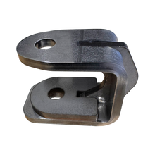 Side profile of the APEX double shear tie rod bracket