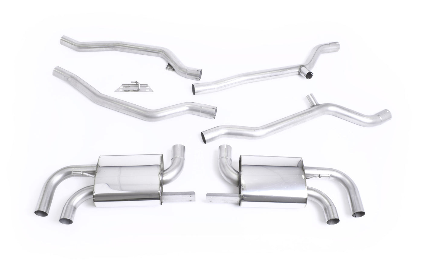 Porsche Cayenne 958 Turbo V8 (Pre-Facelift) - Non-Resonated (Louder) Cat-Back Exhaust System - Uses OE Trims