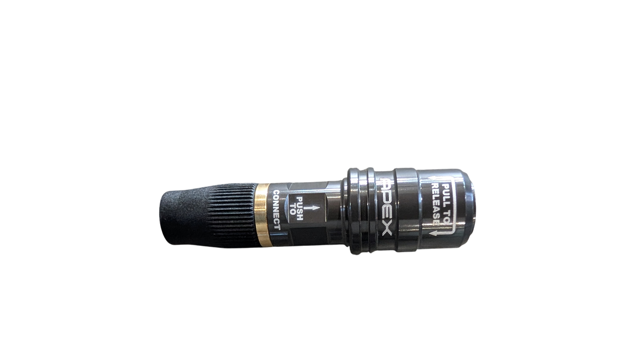 APEX 4-tyre kit components and quarter inch NPT compressor adapter