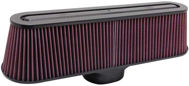 K&N Universal Air Filter - Carbon Fiber Top and Base | RP-5135