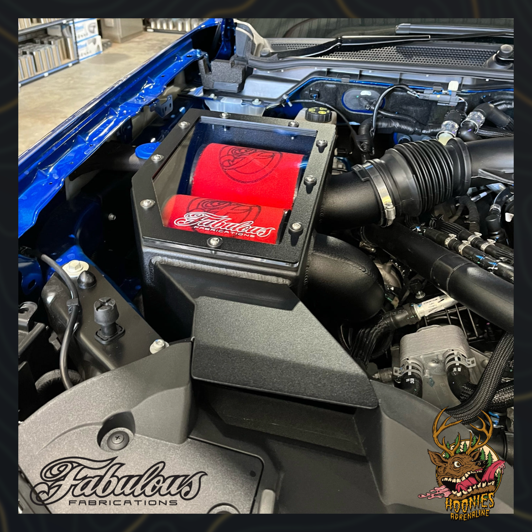 Fabulous Fabrications Next-Gen Ford Ranger Raptor Twin Intake Alloy Airbox – Standard Inlet Location