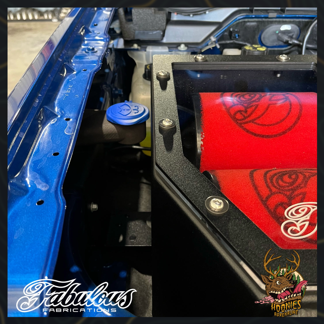 Fabulous Fabrications - Next-Gen Ford Ranger Raptor - Twin Intake Alloy Airbox Standard Inlet Location