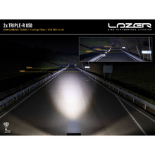 Lazer Lamps Triple-R 850 Grille Kit - Next-Gen Ford Ranger Raptor (2023+) LED Lighting Upgrade