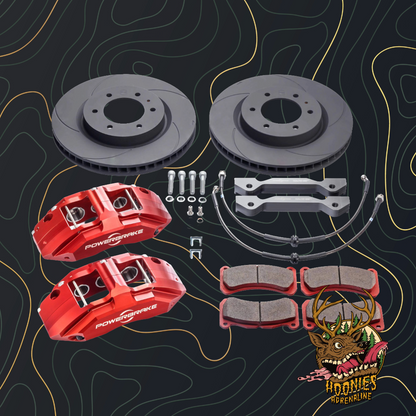 Powerbrake X-Line Big Brake Kit - Stage 1 - Jeep Wrangler 2007-2018