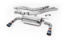 Resonated (Quieter) Cat-Back Exhaust System with Burnt Titanium GT-90 Trims