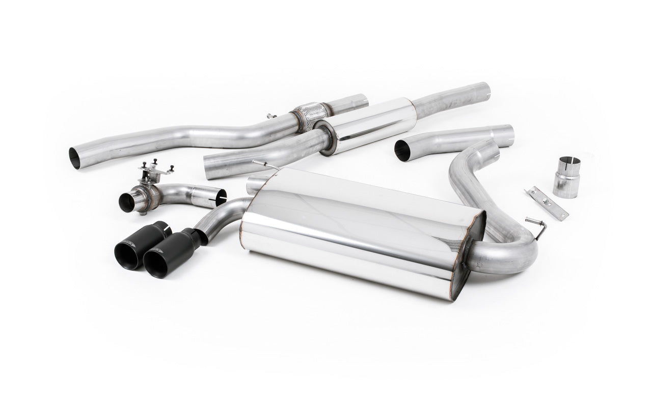 Resonated (Quieter) Cat-Back Exhaust System with Cerakote Black Trims