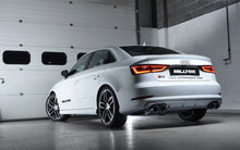 Audi S3 8V.2 - Resonated (Quieter) GPF/OPF-Back Exhaust System with Quad Round Cerakote Black Trims