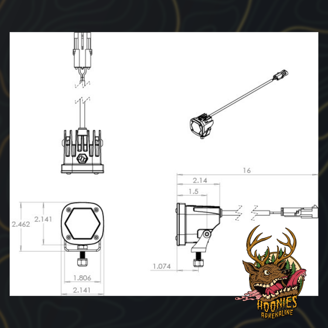 Baja Designs - S1 Black LED Auxiliary Light Pod Pair - Universal