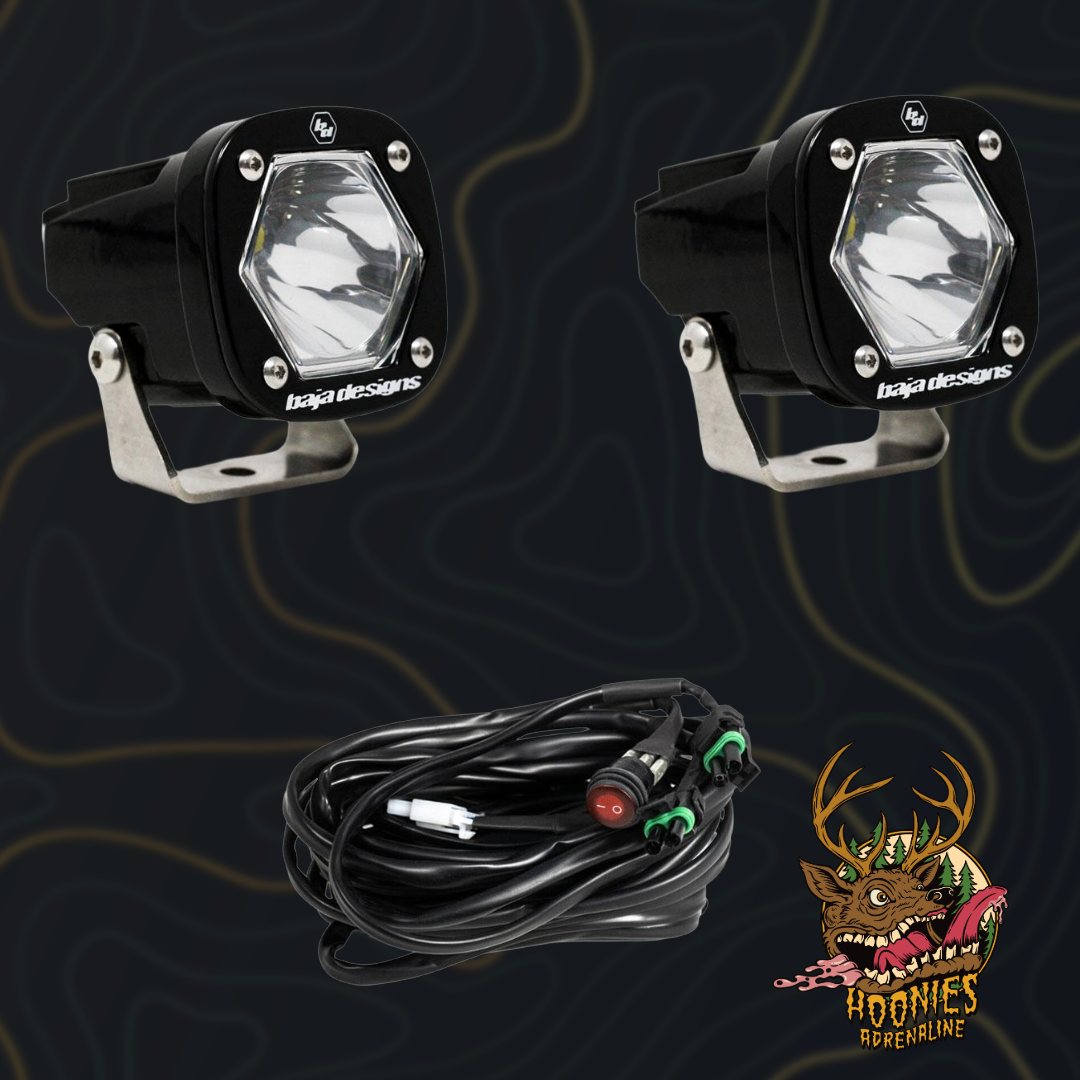 Baja Designs S1 Black LED Auxiliary Light Pod Pair – Universal Compact Off-Road Lighting