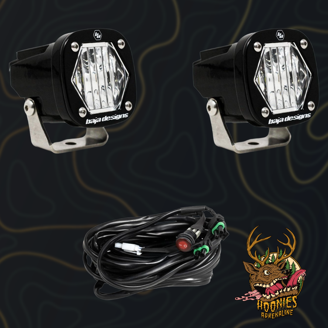 Baja Designs S1 Black LED Auxiliary Light Pod Pair – Universal Compact Off-Road Lighting