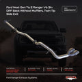Manta Ford Ranger Next Gen T6.2 V6 3.0L 2022+ Twin Side Tipped Exit Exhaust (with DPF) – DPF-Back Performance Exhaust System