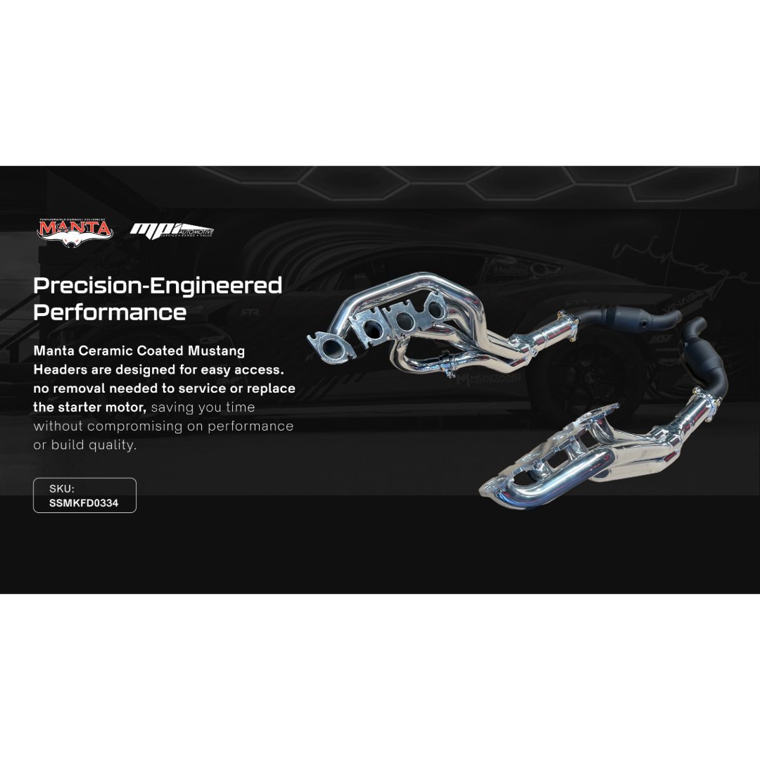 Manta Performance Exhaust - Ford Mustang FO S650 5.0L V8 Fastback 2023 Onwards