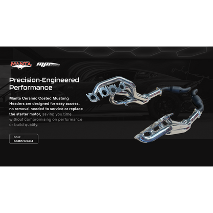Manta Performance Exhaust - Ford Mustang FO S650 5.0L V8 Fastback 2023 Onwards