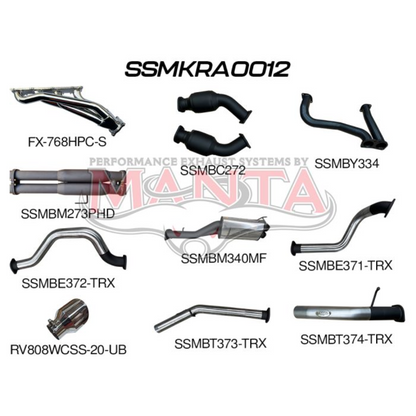 Manta Performance Exhaust - DT TRX 1500 6.2L Supercharged Hemi V8 Petrol 2020+