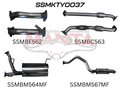 Manta VDJ200 Series Performance Exhaust Kit - Toyota Land Cruiser 4.5L V8 Wagon (2007-2015) Turbo-Back Upgrade