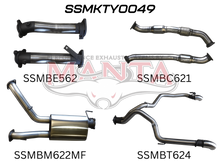 Manta VDJ200 Series Performance Exhaust Kit - Toyota Land Cruiser 4.5L V8 Wagon (2007-2015) Turbo-Back Upgrade