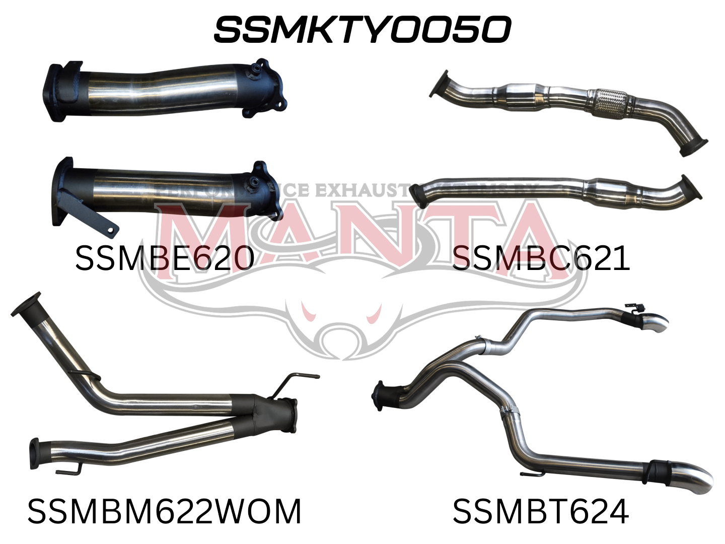 Manta Performance Exhaust Kit Toyota Land Cruiser VDJ200 Series 4.5L V8 Wagon (2007-2015)