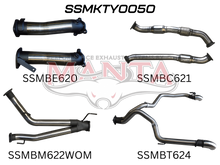 Manta VDJ200 Series Performance Exhaust Kit - Toyota Land Cruiser 4.5L V8 Wagon (2007-2015) Turbo-Back Upgrade