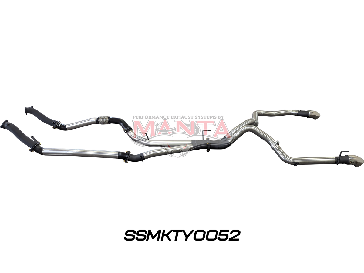 Manta VDJ200 Series Performance Exhaust Kit – Toyota Land Cruiser 4.5L V8 Wagon (2007–2015) Turbo-Back Upgrade