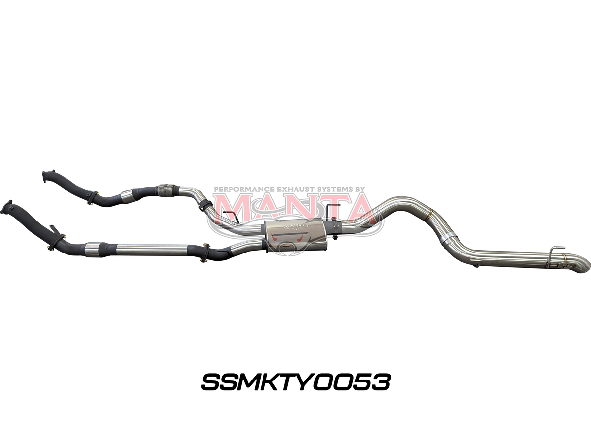 Manta VDJ200 Series Performance Exhaust Kit – Toyota Land Cruiser 4.5L V8 Wagon (2007–2015) Turbo-Back Upgrade